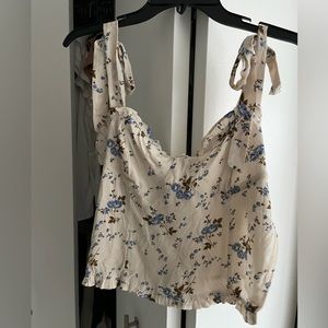 ASTR the label tie strap floral cami